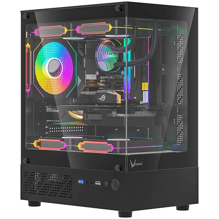 Корпус MicroATX Minitower Formula Crystal Z1CM Black