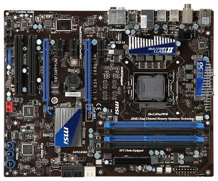 Материнская плата MSI P67A-GD53 (B3) P67 Socket-1155 4xDDR3, 2xSATA3, 2xPCI-E16x, 2xUSB3.0, GbLAN ATX