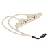 Планка 2 Port USB 2.0 Gembird CCUSBRECEPTACLE