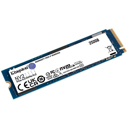 Внутренний SSD-накопитель 250Gb Kingston NV2 SNV2S/250G M.2 2280 PCIe NVMe 4.0 x4