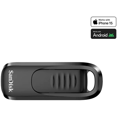 USB Flash накопитель 256GB SanDisk Ultra Slider (SDCZ480-256G-G46) USB-C Черный