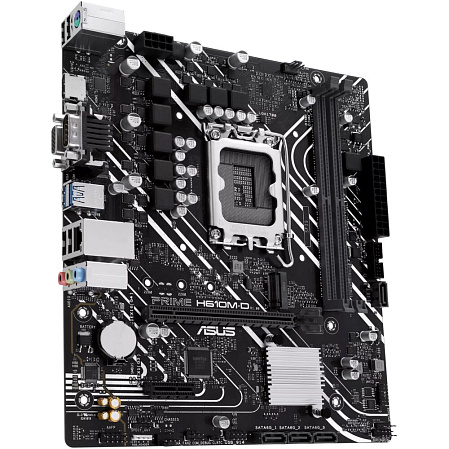 Материнская плата ASUS Prime H610M-D H610 Socket-1700 2xDDR5, 4xSATA3, 1xM.2, 1xPCI-E16x, 2xUSB3.2, 1xCOM, D-Sub, HDMI, Glan, mATX