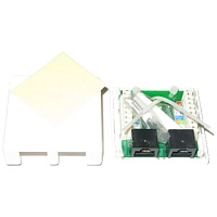 Розетка для витой пары RJ45 8P8C кат.5 двойная 