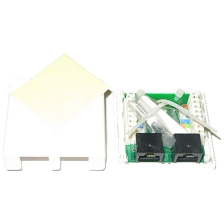 Розетка для витой пары RJ45 8P8C кат.5 двойная 