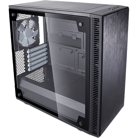 Корпус MicroATX Minitower Fractal Design Mini C TG Black