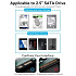 Корпус 2.5" Vention KPAB0 SATA, USB3.0, microB Черный