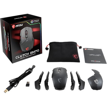Мышь MSI Clutch GM70 Black проводная