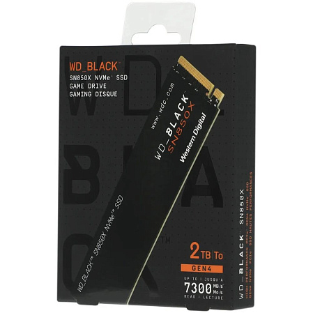 Внутренний SSD-накопитель 2000Gb Western Digital Black SN850X (WDS200T2X0E) M.2 2280 PCIe NVMe 4.0 x4