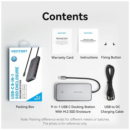 Док-станция Vention USB-C Universal Dock 9в1 TPYBB