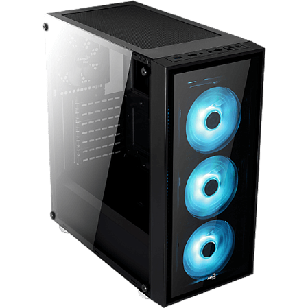 Корпус ATX Miditower AeroCool Quartz RGB Window Black