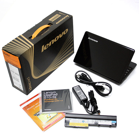Нетбук Lenovo IdeaPad S10-3S Atom-N455/1Gb/160Gb/10"/WF/BT/cam/Win7 ST Black 59-039039 (59039039) 6cell