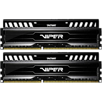 Модуль памяти DIMM 8Gb 2x4Gb KIT DDR3 PC12800 1600MHz Patriot Memory Viper 3 Black Mamba  (PV38G160C9K)