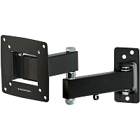 Кронштейн наклонно-поворотный Kromax OPTIMA-104 10-28' до 25кг Vesa до 100x100 black