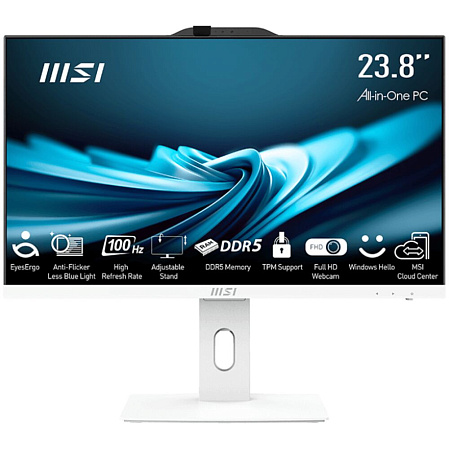 Моноблок MSI Pro AP242P 14M-668XRU 23.8" FullHD Core i7 14700/16Gb/512Gb SSD/DOS/White