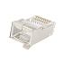 RJ45 коннектор (обжимной) FTP кабеля 5e экранированный