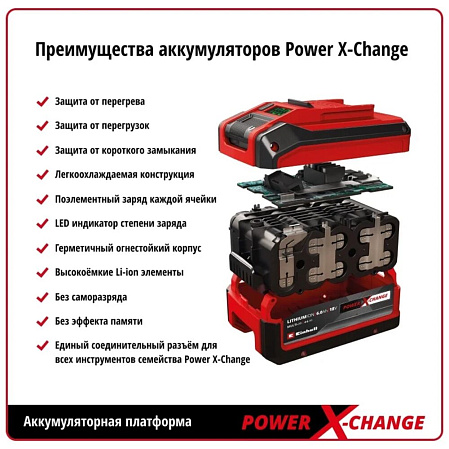 Einhell PXC 18V 3,0 Aч PXC Plus	4511501