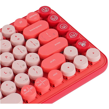 Клавиатура Logitech POP Keys Wireless Keyboard Rose White