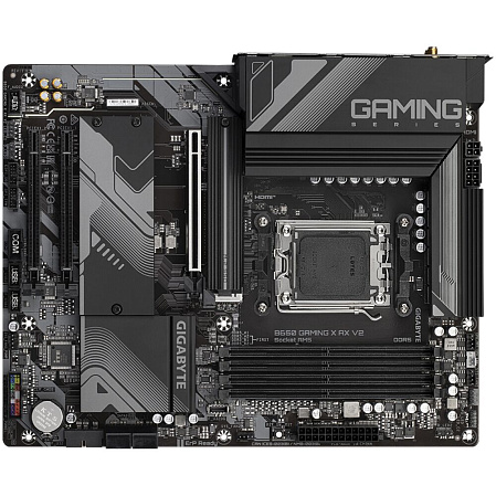 Материнская плата Gigabyte B650 Gaming X AX V2 Socket-AM5 AMD B650 4xDDR5, 4xSATA3, RAID, 3xM.2, 3xPCI-E16x, 5xUSB3.2, 1xUSB3.2 Type C, DP, HDMI, WiFi, 2.5Glan, ATX Ret