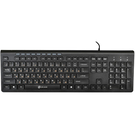 Клавиатура Oklick 480M Black slim Multimedia
