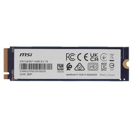 Внутренний SSD-накопитель 1000Gb MSI Spatium M371 S78-440L870-P83 M.2 2280 PCIe NVMe 3.0 x4