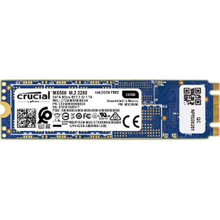 Внутренний SSD-накопитель 250Gb Crucial MX500 CT250MX500SSD4N M.2 2280 SATA3