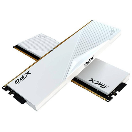Модуль памяти DIMM 64Gb 2х32Gb DDR5 PC51200 6400MHz ADATA XPG Lancer White (AX5U6400C3232G-DCLAWH)