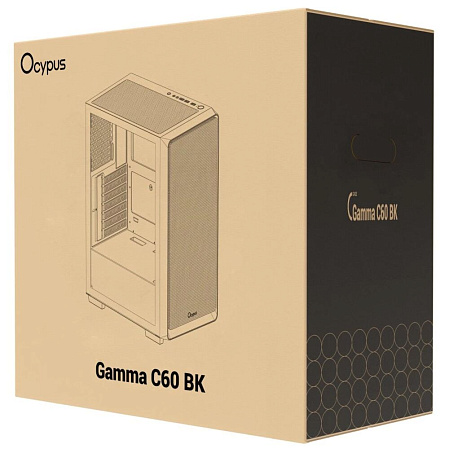 Корпус ATX Miditower Ocypus Gamma C60 BK Black