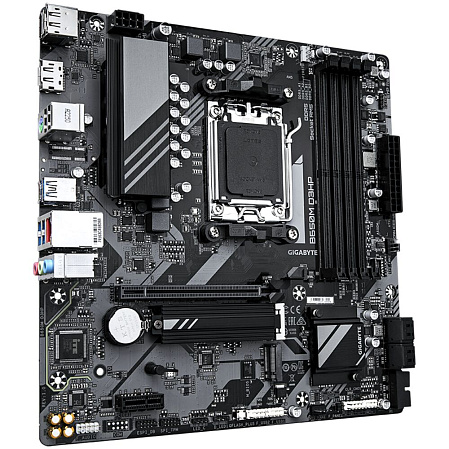 Материнская плата Gigabyte B650M D3HP Socket-AM5 AMD B650 4xDDR5, 4xSATA3, RAID, 2xM.2, 1xPCI-E16x, 3xUSB3.2, 1xUSB3.2 Type C, 2xDP, HDMI, 2.5Glan, mATX Ret