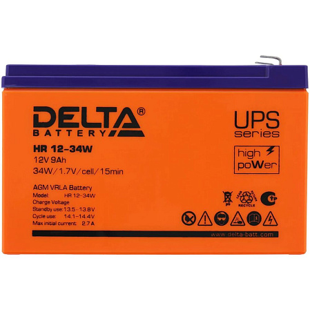 Батарея Delta HR 12-34W 12V 9Ah Battary replacement APC rbc17, rbc24, rbc110, rbc115, rbc116, rbc124, rbc133 )