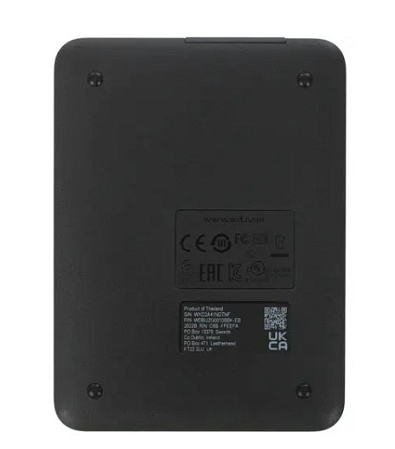 Внешний жесткий диск 2.5" 1Tb WD Elements Portable WDBUZG0010BBK-WESN USB3.0 Черный