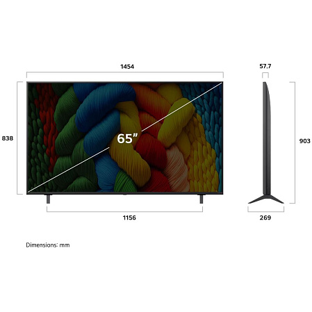 Телевизор 65" LG 65NANO81A6A.ARUG 2025