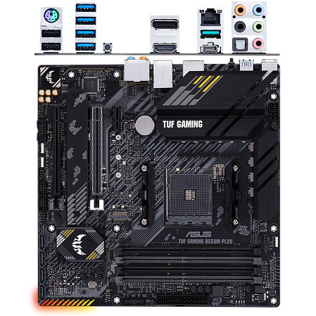 Материнская плата ASUS TUF Gaming B550M-Plus B550 Socket AM4 4xDDR4, 4xSATA3, RAID, 2xM.2, 2xPCI-E16x, 5xUSB3.2, 1xUSB3.2 Type C, DP, HDMI, 2.5Glan, mATX