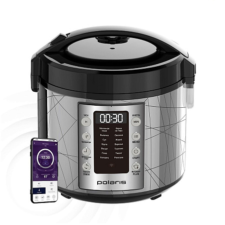 Мультиварка Polaris IQ Home PMC 5020 Wi Fi, серебристый/черный