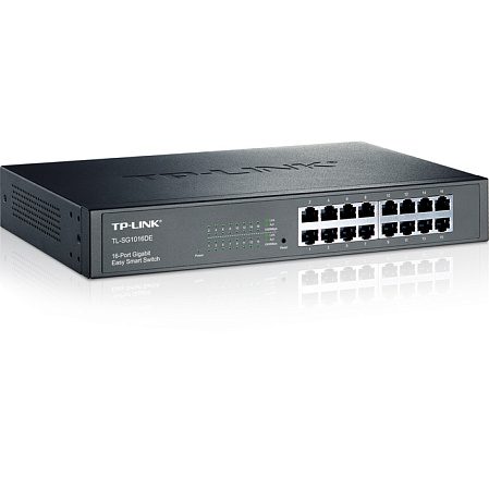 Коммутатор TP-LINK TL-SG1016DE управляемый 16xGbLAN