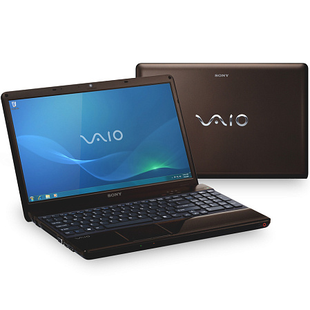 Ноутбук Sony VPC-EB4L1R/T i3-380/4G/320/HD5650/DVD/15.5"/Win7 HP64 brown