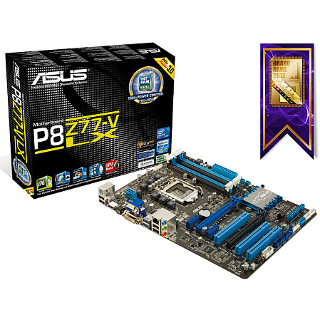 Материнская плата ASUS P8Z77-V LX Z77 Socket-1155 4xDDR3, 2xSATA3, 2xPCI-E16x, 4xUSB3.0, Raid, Glan, EFI, ATX