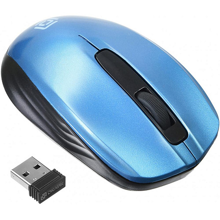 Мышь беспроводная Oklick 475MW Black/Blue Wireless