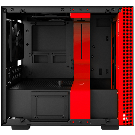 Корпус Mini-ITX Minitower NZXT H200 CA-H200B-BR Mini-ITX Black/Red