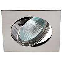 ЭРА C0043662 KL2A SN MR16 12V/220V 50W сатин никель, квадрат, поворотный