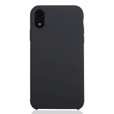 Чехол для Apple iPhone Xr Brosco Softrubber серый