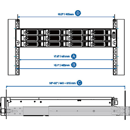 Салазки QNAP RAIL-B02