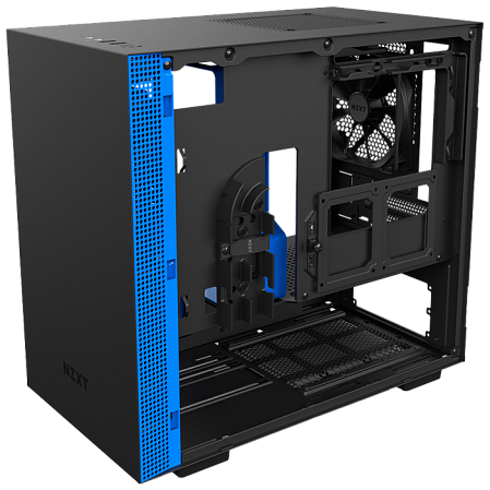 Корпус Mini-ITX Minitower NZXT H200 CA-H200B-BL Mini-ITX Black/Blue