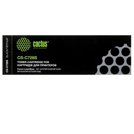 Картридж Cactus CS-C728S 728 черный для Canon i-Sensys MF4410/4430/4450/4550D (2100стр.)