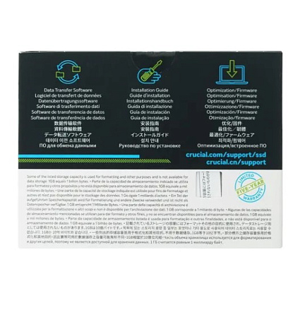 Внутренний SSD-накопитель 1000Gb Crucial P2 (CT1000P2SSD8) M.2 2280 PCIe NVMe 3.0 x4