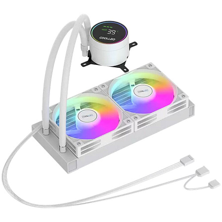 Система водяного охлаждения Coolleo ICE Fairy DIG 240 LITE WH White (DIG-240-LITE-WH) S115x/1200/1700/1851, AM4/AM5
