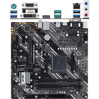 Материнская плата ASUS Prime B550M-K B550 Socket AM4 4xDDR4, 4xSATA3, RAID, 2xM.2, 1xPCI-E16x, 6xUSB3.2, D-Sub, DVI-D, HDMI, Glan, mATX