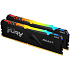 Модуль памяти DIMM 64Gb 2х32Gb DDR4 PC25600 3200MHz Kingston Fury Beast RGB Black (KF432C16BB2AK2/64)