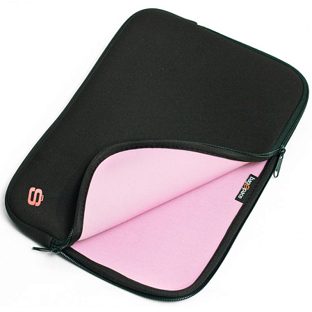 10" Папка для ноутбука Bagspace PS-810-10PN (черно-розовая)