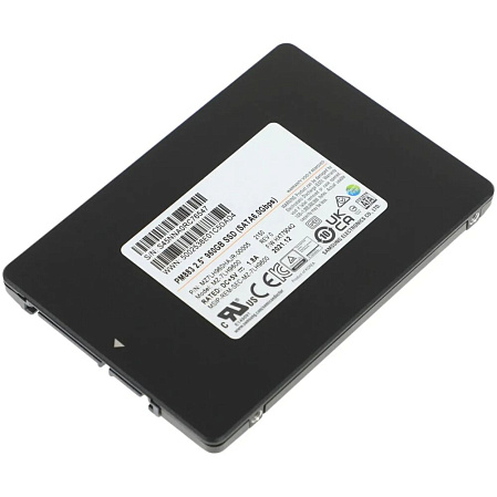 Внутренний SSD-накопитель Samsung SSD PM883, 960GB, 2.5" 7mm, SATA3, 3D TLC, R/W 550/520MB/s, IOPs 98 000/28 000, TBW 1366, DWPD 1.3