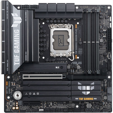 Материнская плата ASUS TUF Gaming B860M-Plus B860 Soc-1851 4xDDR5, 4xSATA3, RAID, 3хM.2, 1xPCI-E16x, 6xUSB3.2, 1xUSB3.2 Type C, DP, HDMI, 2.5Glan, mATX